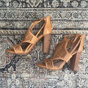 Vine Camuto Leather strappy heels